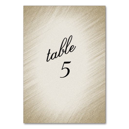 アンティークゴールドのテーブルナンバー テーブルナンバー (正面)