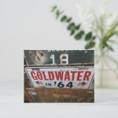 アンティークゴールドウォーターラベル ポストカード (スタンド正面)