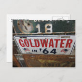 アンティークゴールドウォーターラベル ポストカード (正面/裏面)