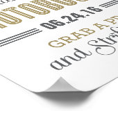 アンティークゴールド オーダーメイド ウェディング フォトブース サイン (角)