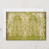 アンティークサインカントリー動揺して結婚式招待状 招待状 (裏面)