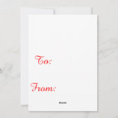 アンティークサンタアンドスレイラージクリスマスギフトラベル シーズンカード (裏面)