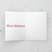 アンティークサンタイラストレーションクリスマスカード シーズンカード (内部)