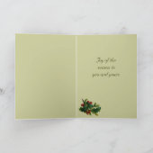 アンティークサンタクリスマスカード シーズンカード (内部)