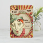 アンティークサーカステーマパーティー招待状 招待状 (スタンド正面)