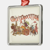 アンティークサーカスパレードピエロ馬 メタルオーナメント (左)