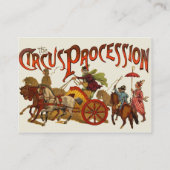 アンティークサーカスパレードピエロ馬 名刺 (裏面)