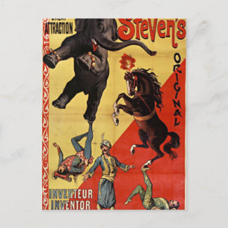 アンティークサーカス葉書 ポストカード