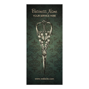 アンティークシザーダエレガントマスクヘアサロン ラックカード