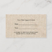 アンティークシザー枠髪サロンアポイントメント 予約カード (裏面)