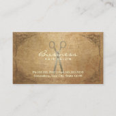 アンティークシザー枠髪サロンアポイントメント 予約カード (正面)