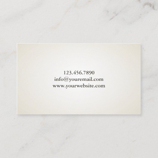 アンティークシザー美容師ヴィンテージ 名刺 (裏面)