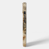 アンティークシャビーシッククリームバラコラージュ名前をカスタムする Case-Mate iPhoneケース (裏面 / 左)