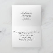 アンティークシャビーファミリー懇親会招待状 招待状 (内部)