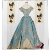 アンティークシャワーカーテン シャワーカーテン (正面)