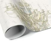 アンティークシャンデリアデコページ/ラッピングペーパー ラッピングペーパー (ロールコーナー)