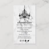 アンティークシャンデリア&フローラビクトリアンチェアマーブル 名刺 (裏面)