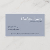 アンティークショップエレガント、ヴィンテージブラス鍵ピンクボウ 名刺 (裏面)