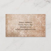 アンティークショップクラシックフレームビジネスカード 名刺 (裏面)