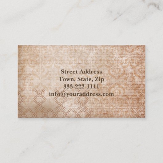 アンティークショップクラシックフレームビジネスカード 名刺