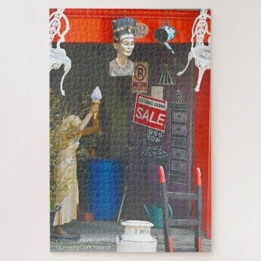 アンティークショップクロナキルティコルクアイルランドジグソーパズル ジグソーパズル (縦)