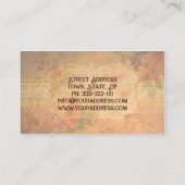 アンティークショップトレジャーヴィンテージ高齢者バラ 名刺 (裏面)