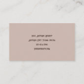 アンティークショップヴィンテージ素朴カントリーフローラ自転車 名刺 (裏面)