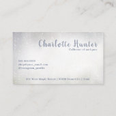 アンティークショップ、ヴィンテージ古い電話、金ゴールド、青 名刺 (裏面)