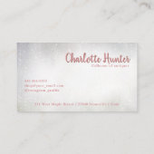 アンティークショップ、ヴィンテージ水やりできるワイルドフラワー 名刺 (裏面)