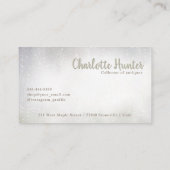 アンティークショップ、ヴィンテージ金ゴールド鳥かご 名刺 (裏面)