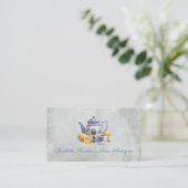 アンティークショップChinoiserie blue teapotレモン 名刺 (スタンド正面)