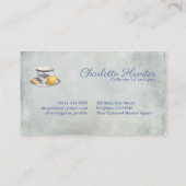 アンティークショップChinoiserie blue teapotレモン 名刺 (裏面)