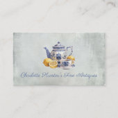 アンティークショップChinoiserie blue teapotレモン 名刺 (正面)