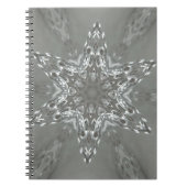 アンティークシルバーグレイ装飾カレイドスペクタクル ノートブック (正面)
