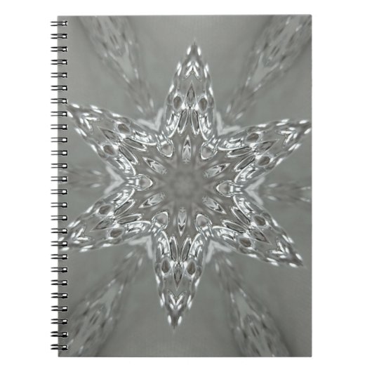 アンティークシルバーグレイ装飾カレイドスペクタクル ノートブック (正面)