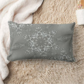アンティークシルバーグレイ装飾カレイドスペクタクル ランバークッション (ブランケット)