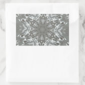 アンティークシルバーグレイ装飾カレイドスペクタクル 長方形シール (バッグ)