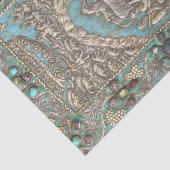 アンティークシルバーターコイズ宝石出生シーン 薄葉紙 (詳細)