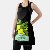 アンティークシロップ・デ・シトロン・レモン広告ズのポスター エプロン (インサイチュ)