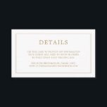 アンティークシンプル金ゴールドモノグラムエレガントウェディング エンクロージャーカード<br><div class="desc">小さいシンプルのエンクロージャカーモダンドが搭載さエレガントれたデザインの詳細をバックの薄いモノグラムに囲ま縁どせた小さい。すべてのデザイン要素はフェイク金ゴールド内にあり、デザイン編集ツールで変更できる。ミニマルスタイリッシュなカップルのためのシックで素晴らしデザイン。これらのエンクロージャカードを使用して、ホテルの宿泊施設、駐車場、シャトル情報など、ゲストが知る必要がある方向やその他の重要な詳細を提供する。</div>