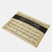 アンティークシーツミュージックゴールデンウィーカム ドアマット (アングル)