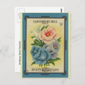アンティークシードパケットカンタベリーベル ポストカード (正面/裏面)