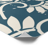 アンティークシームレス擦り切れたレトロアウト背景レトロC ポスター (角)