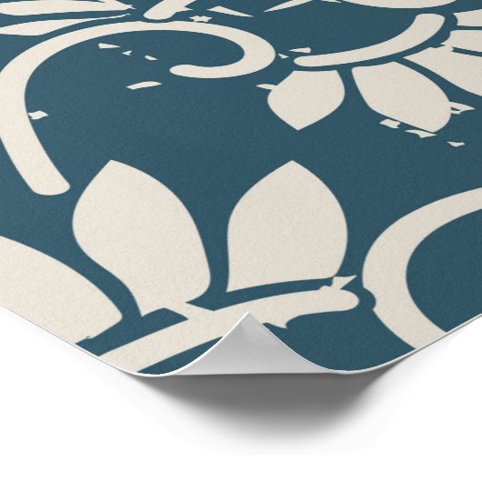 アンティークシームレス擦り切れたレトロアウト背景レトロC ポスター (角)