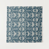 アンティークシームレ擦り切れたスレトロアウト背景C タペストリー (正面(横))