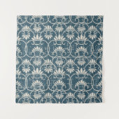 アンティークシームレ擦り切れたスレトロアウト背景C タペストリー (正面)