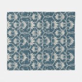 アンティークシームレ擦り切れたスレトロアウト背景C フリースブランケット (正面(横))