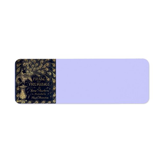 アンティークジェーンオースティンプライドと偏見ピーコック ラベル (正面)
