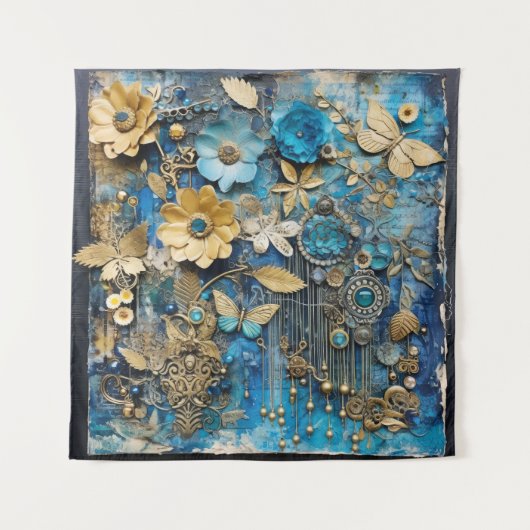 アンティークジャンク紙タペストリー タペストリー (正面)