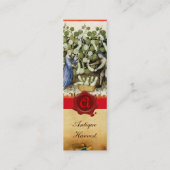 アンティークスカッシュ収穫ワックスシールモノグラム スキニー名刺 (裏面)